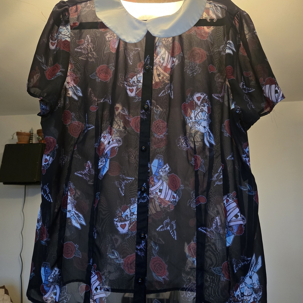 Hell Bunny 'Drink Up' Blouse